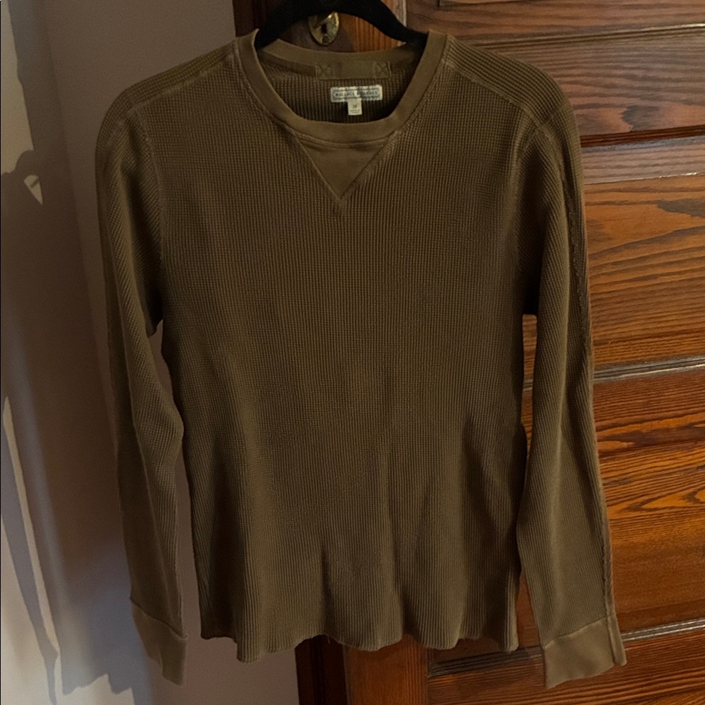 Women’s Long-Sleeve Thermal Crewneck Shirt - Brown
